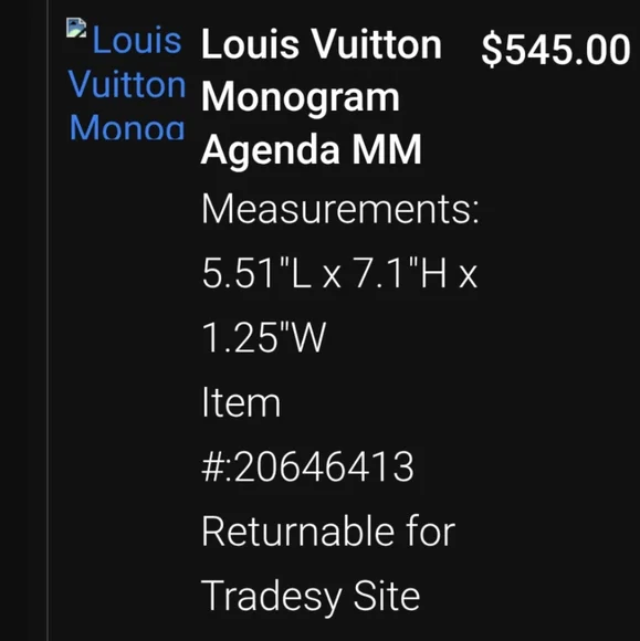 Louis Vuitton Monogram Agenda MM (Personal Size Planner/Agenda) - Picture 14 of 14